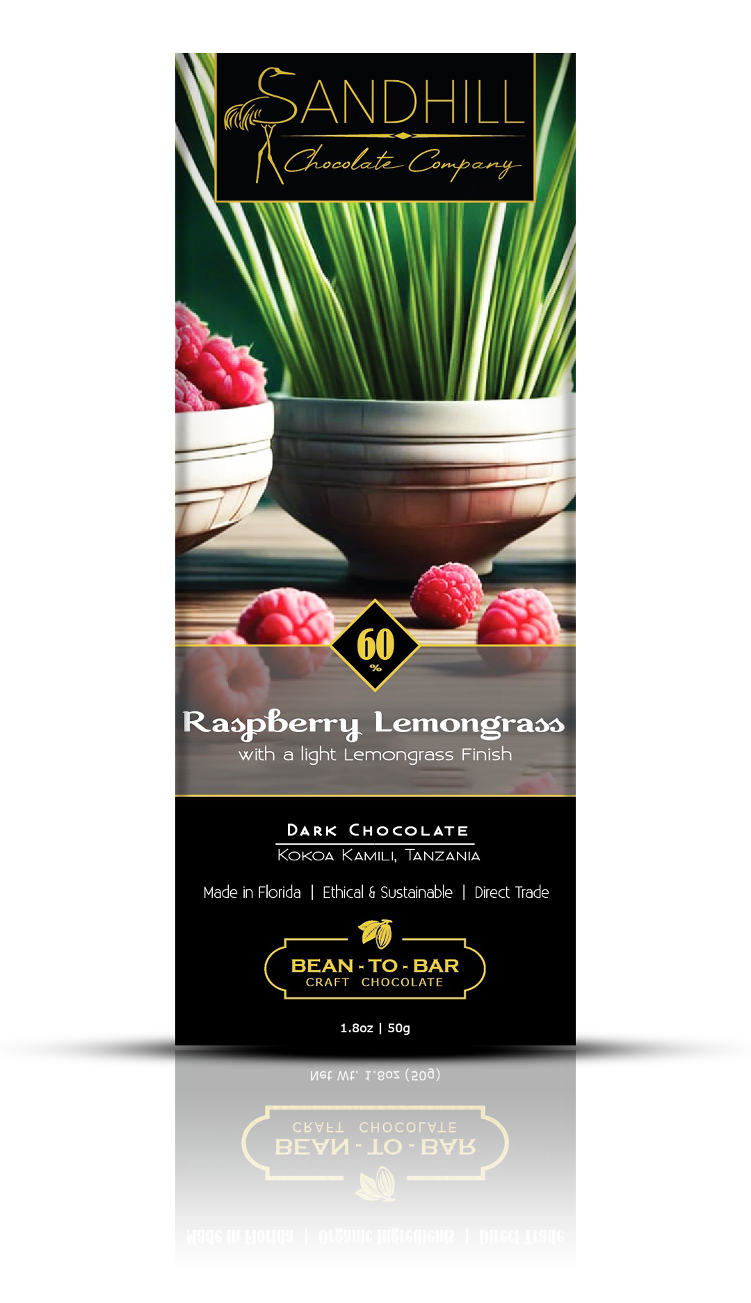 60% Raspberry Lemongrass – Sandhill Chocolate Company